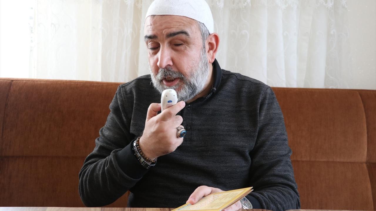 Foto - Doğuştan görme engelli Mahmut Terzi, Kur'an-ı Kerim'i işte böyle ezberledi