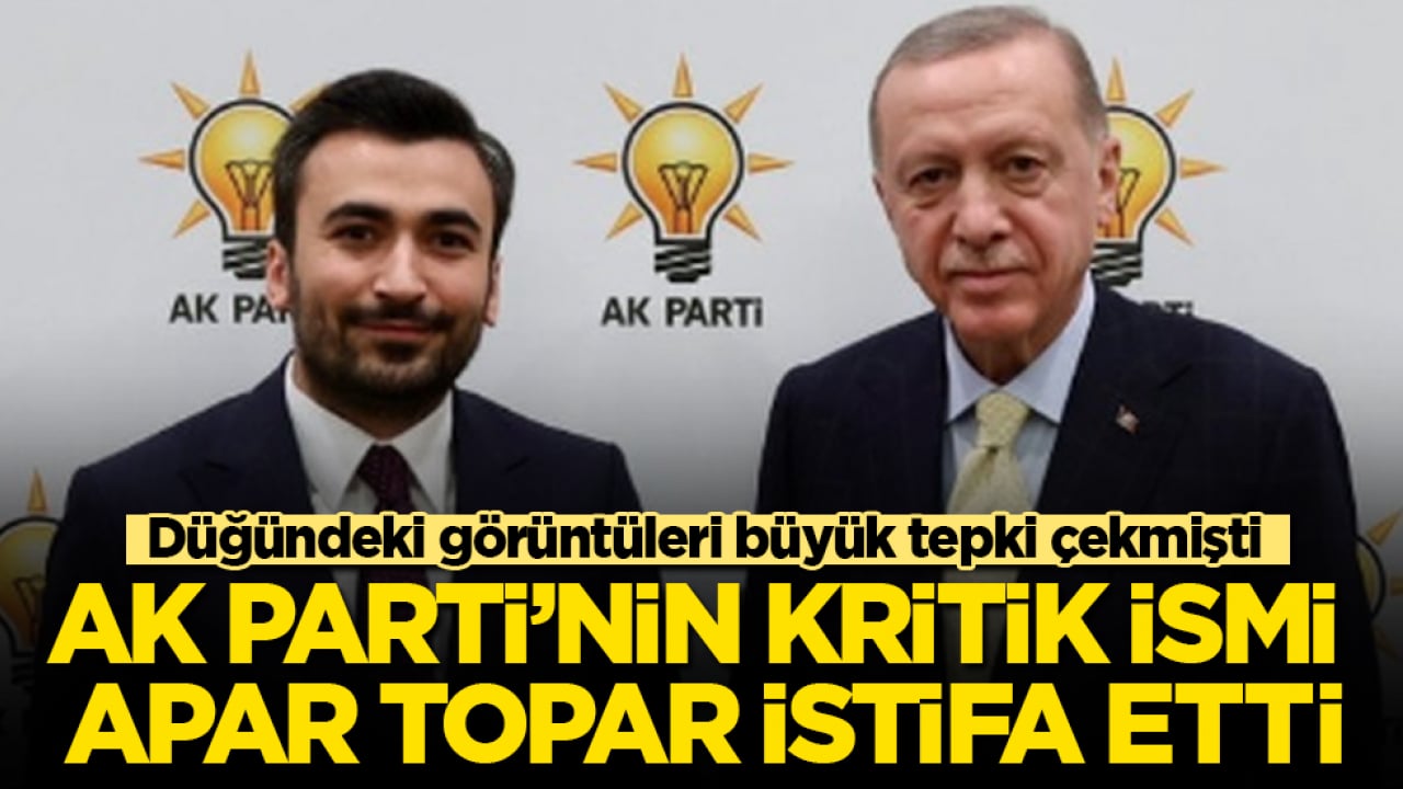 Düğündeki görüntüleri büyük tepki çekmişti! AK Parti’nin kritik ismi apar topar istifa etti