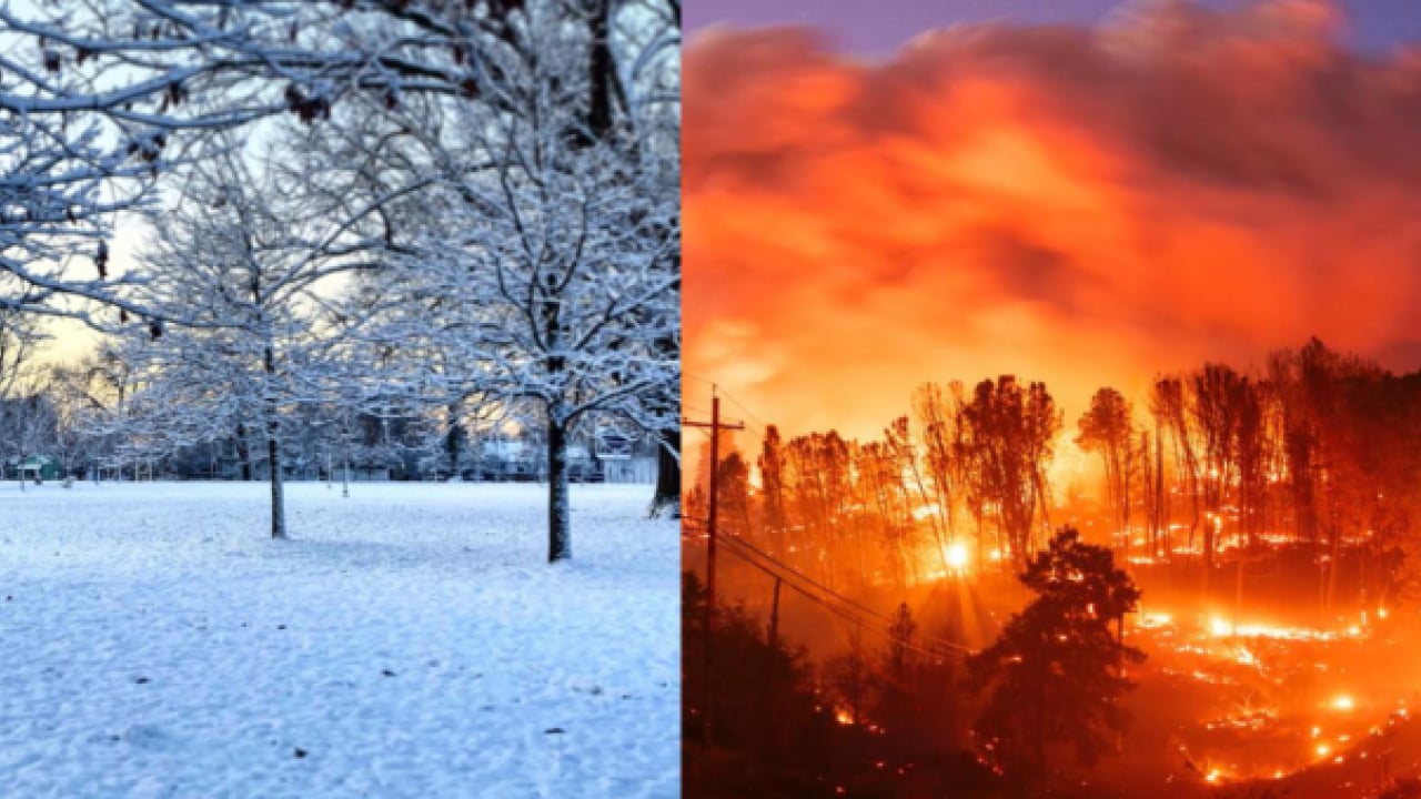 Foto - Dünya kıyameti yaşıyor! Bir taraf donarken, diğer taraf yanıyor: İnsanlık çaresiz
