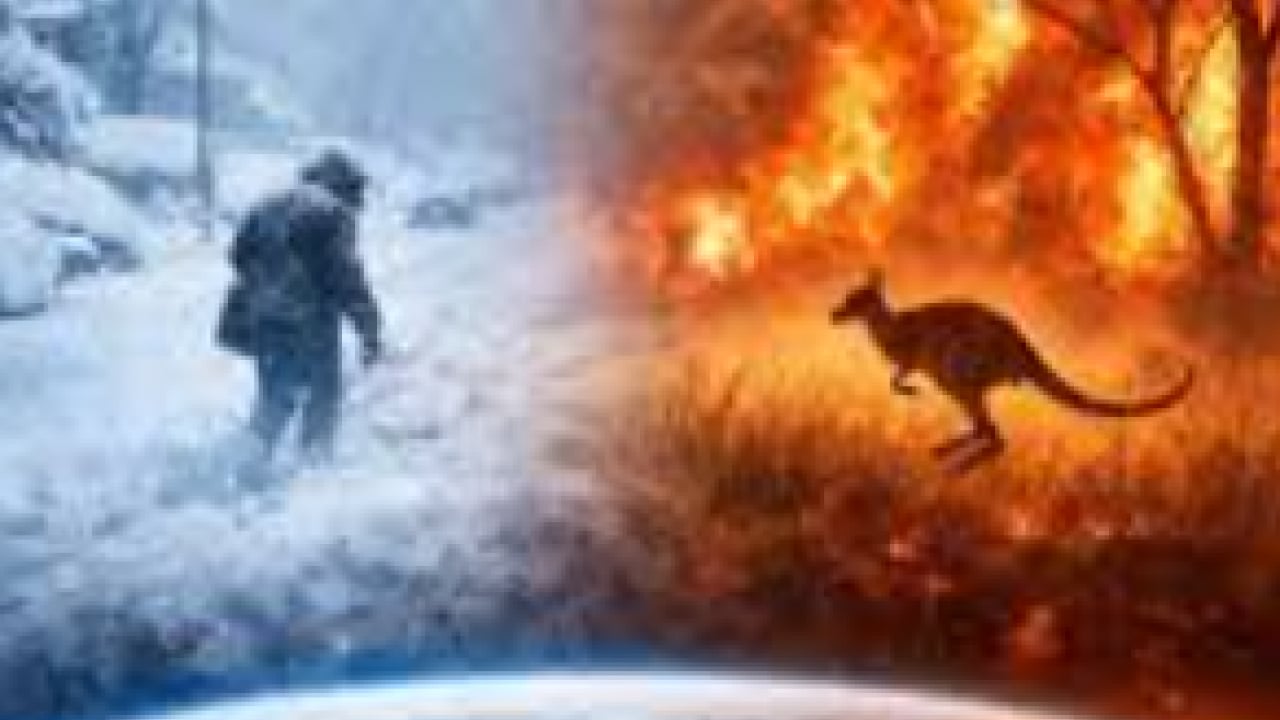 Foto - Dünya kıyameti yaşıyor! Bir taraf donarken, diğer taraf yanıyor: İnsanlık çaresiz