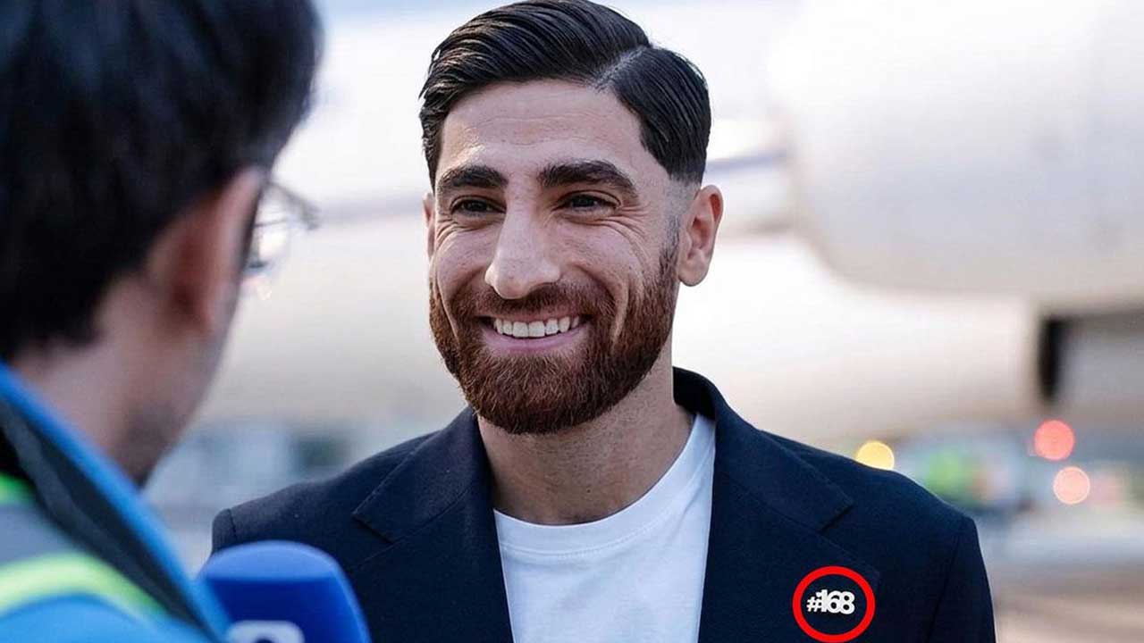 Foto - Dünya Kupası katılan İranlı futbolcuların yakalarındaki ''168'' detayı dikkat çekti