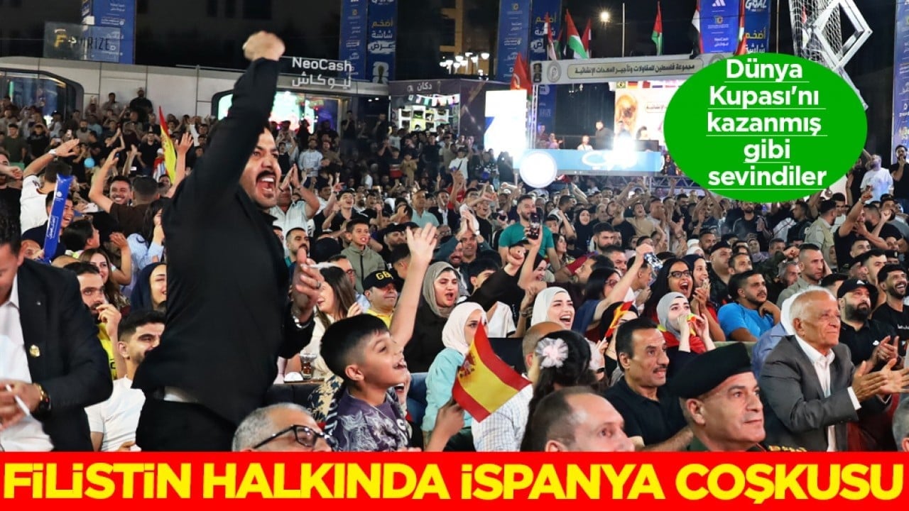 Dünya Kupası'nı kazanmış gibi sevindiler: Filistin halkında İspanya coşkusu