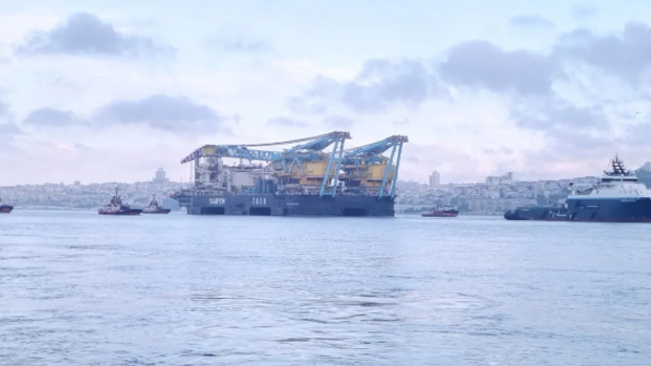 Dünyanın en büyüğü İstanbul Boğazı'nda! Görenler küçük dilini yuttu!