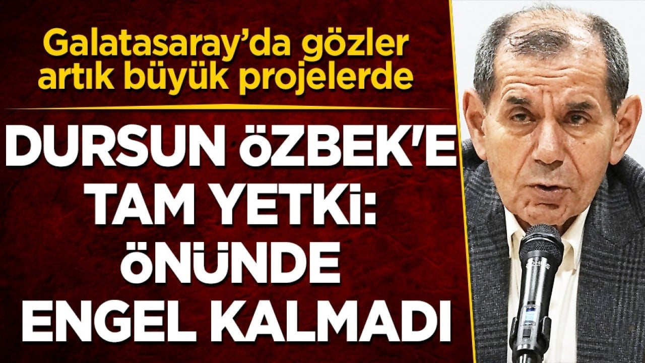 Dursun Özbek'e tam yetki: Önünde engel kalmadı: Artık ne olacağını açıklayacak...