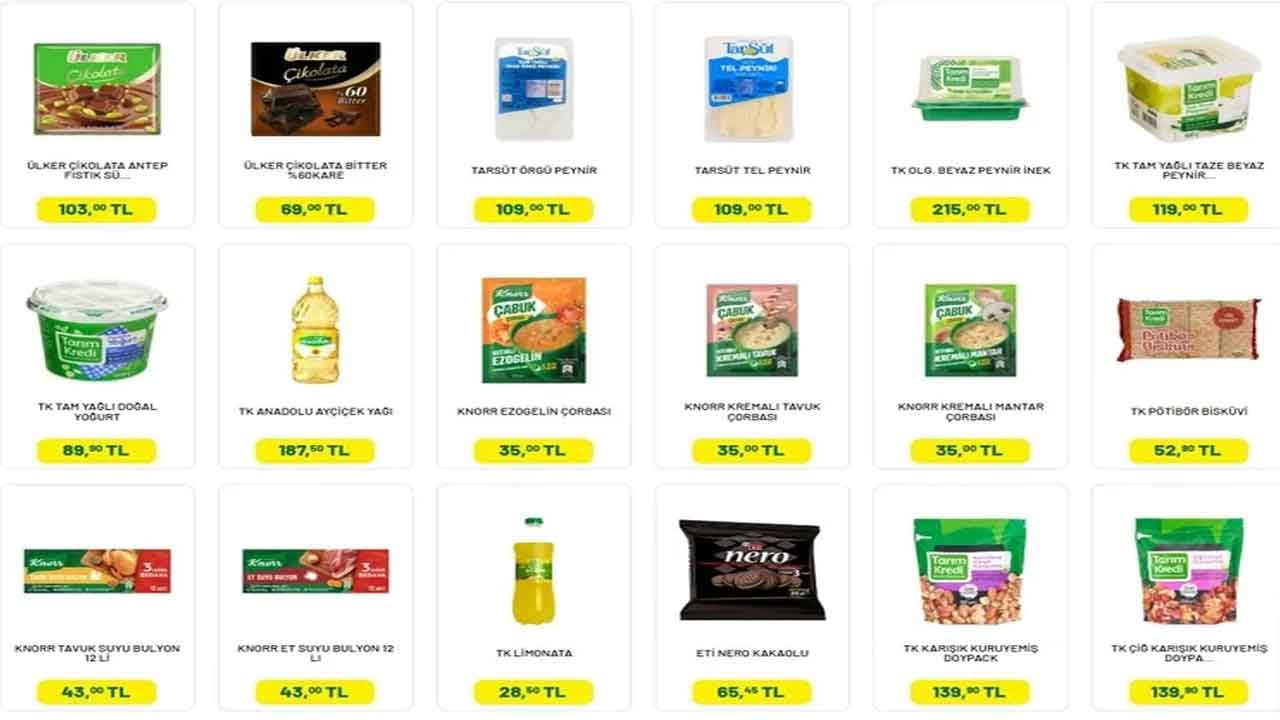 Foto - Duyan Tarım Kredi KOOP Marketlerine koşuyor! 18 Mayıs'a kadar geçerli