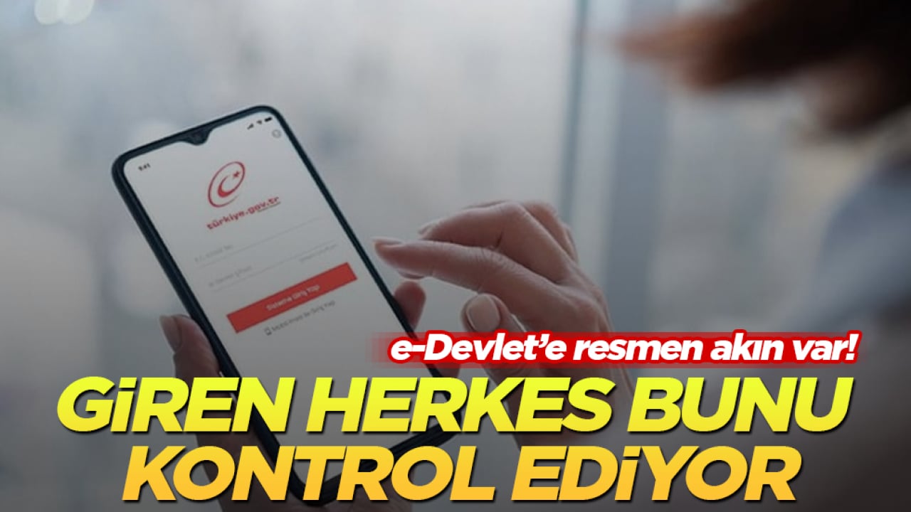 e-Devlet’e resmen akın var! Giren herkes bunu kontrol ediyor