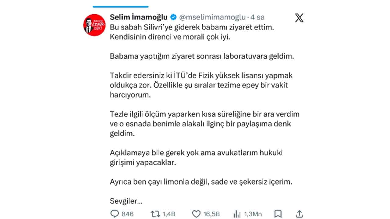 Foto - Ekrem İmamoğlu'nun oğlu Selim İmamoğlu'dan 'sen ne diyorsun be çocuk' dedirten çıkış