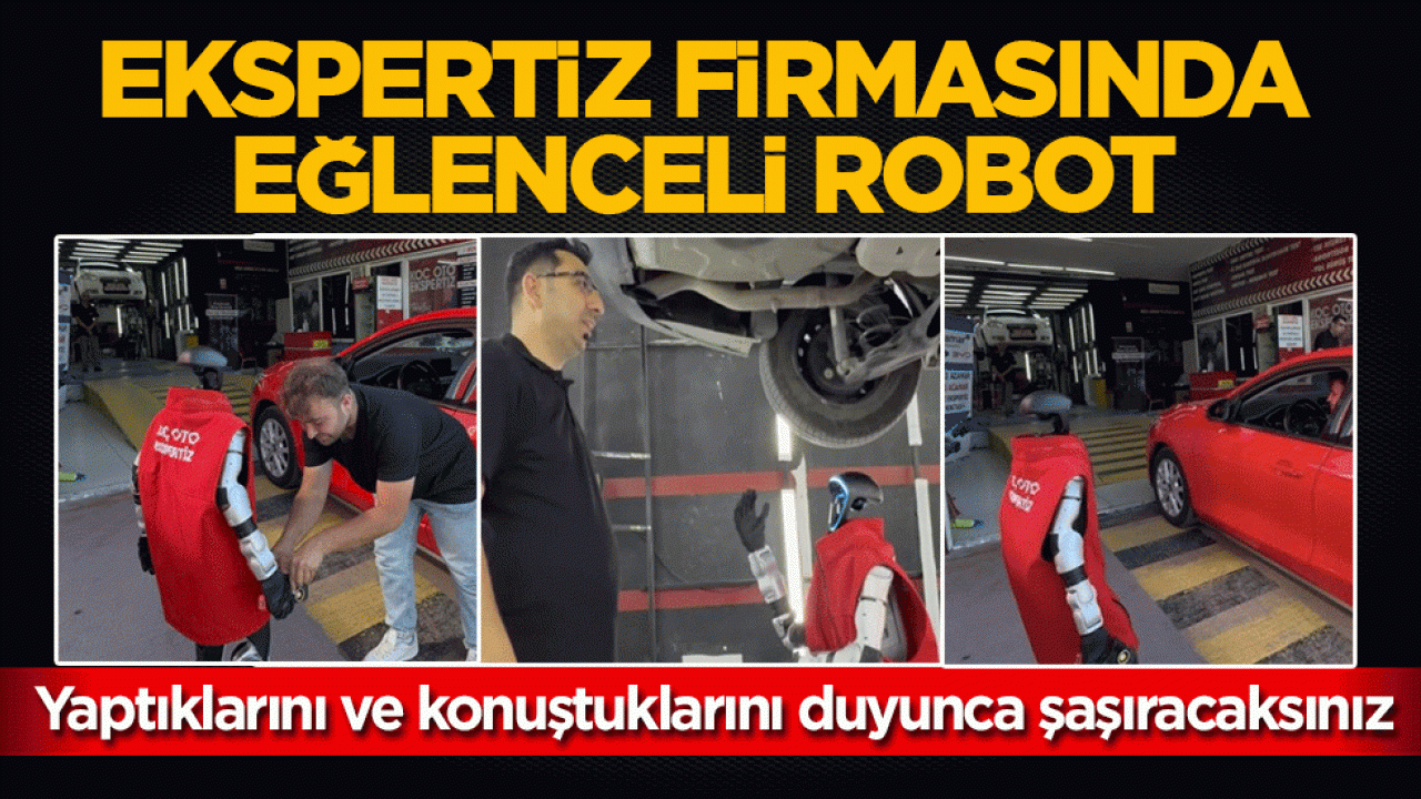 Ekspertiz firmasında eğlenceli robot: Yaptıklarını ve konuştuklarını duyunca şaşıracaksınız