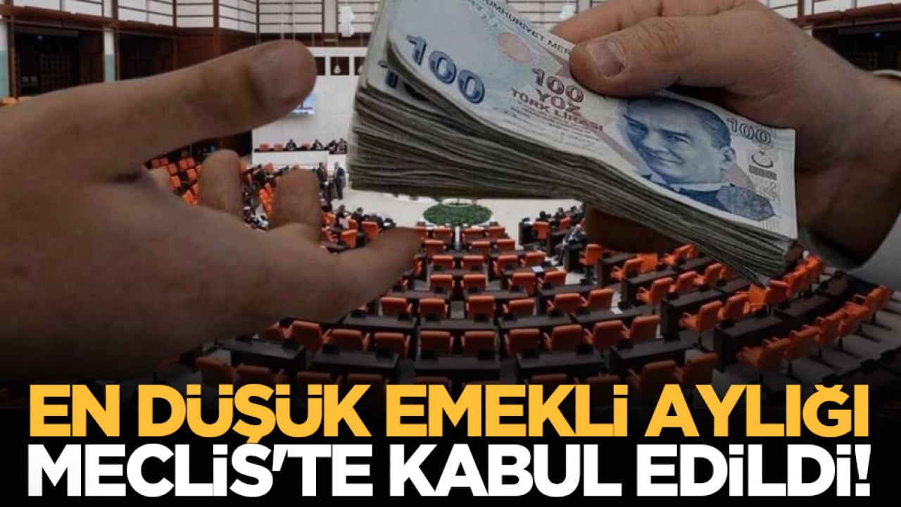 En düşük emekli aylığı Meclis'te kabul edildi!