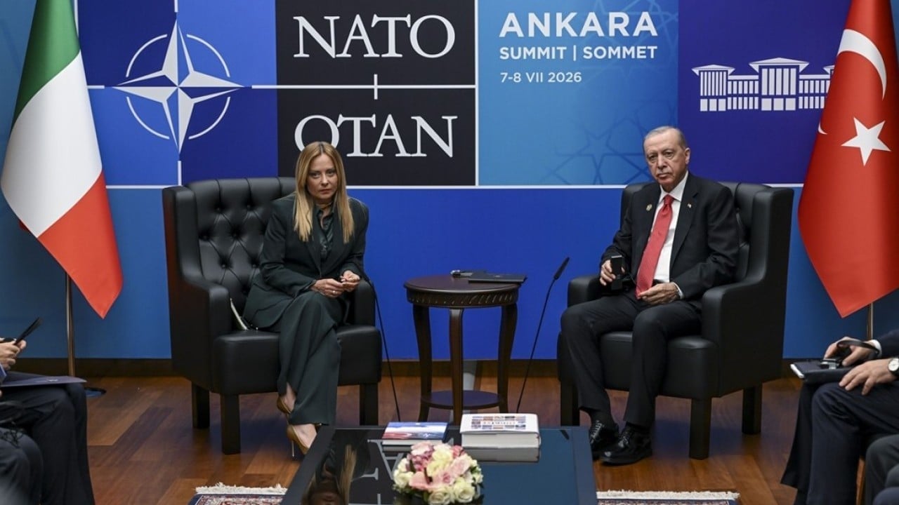 Foto - Cumhurbaşkanı Erdoğan, İtalya Başbakanı Meloni ile bir araya geldi 