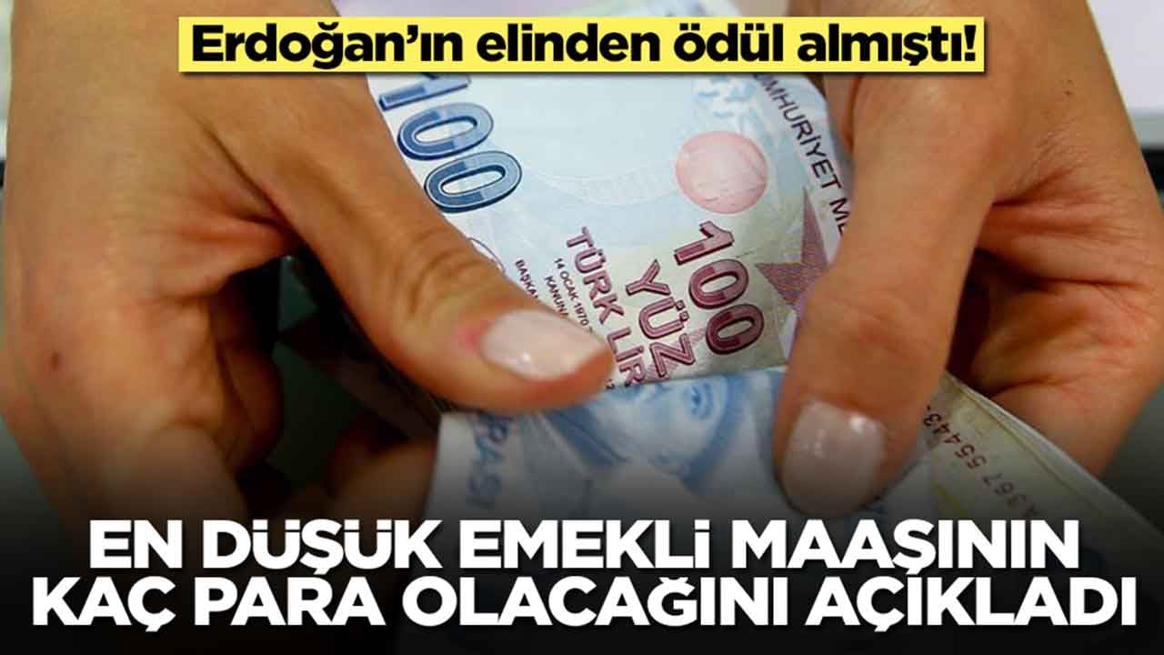 Erdoğan'ın elinden ödül alan ekonomist en düşük emekli maaşının kaç para olacağını açıkladı