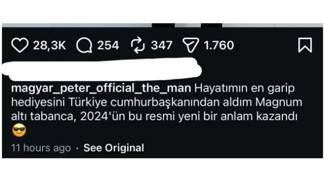 Foto - Erdoğan’ın tabancası tabloya girdi! Macar Başbakan’dan bir olay paylaşım daha