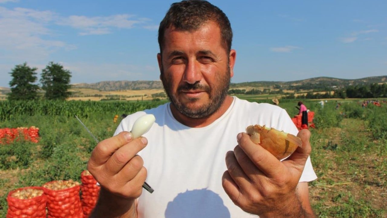 Foto - Erkenci soğan yüzleri güldürdü Bir bardak çaydan ucuz