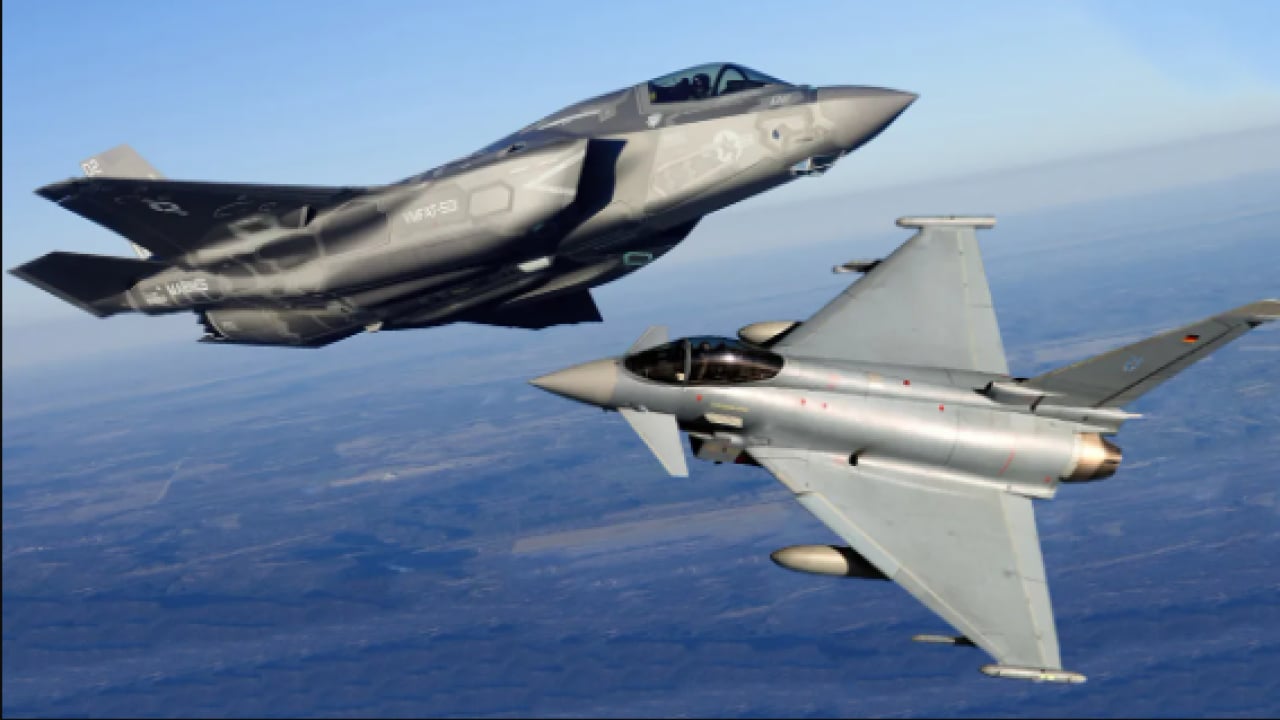 Eurofighter ile F-35 savaş uçağı birbirine girdi: İşte sonuç