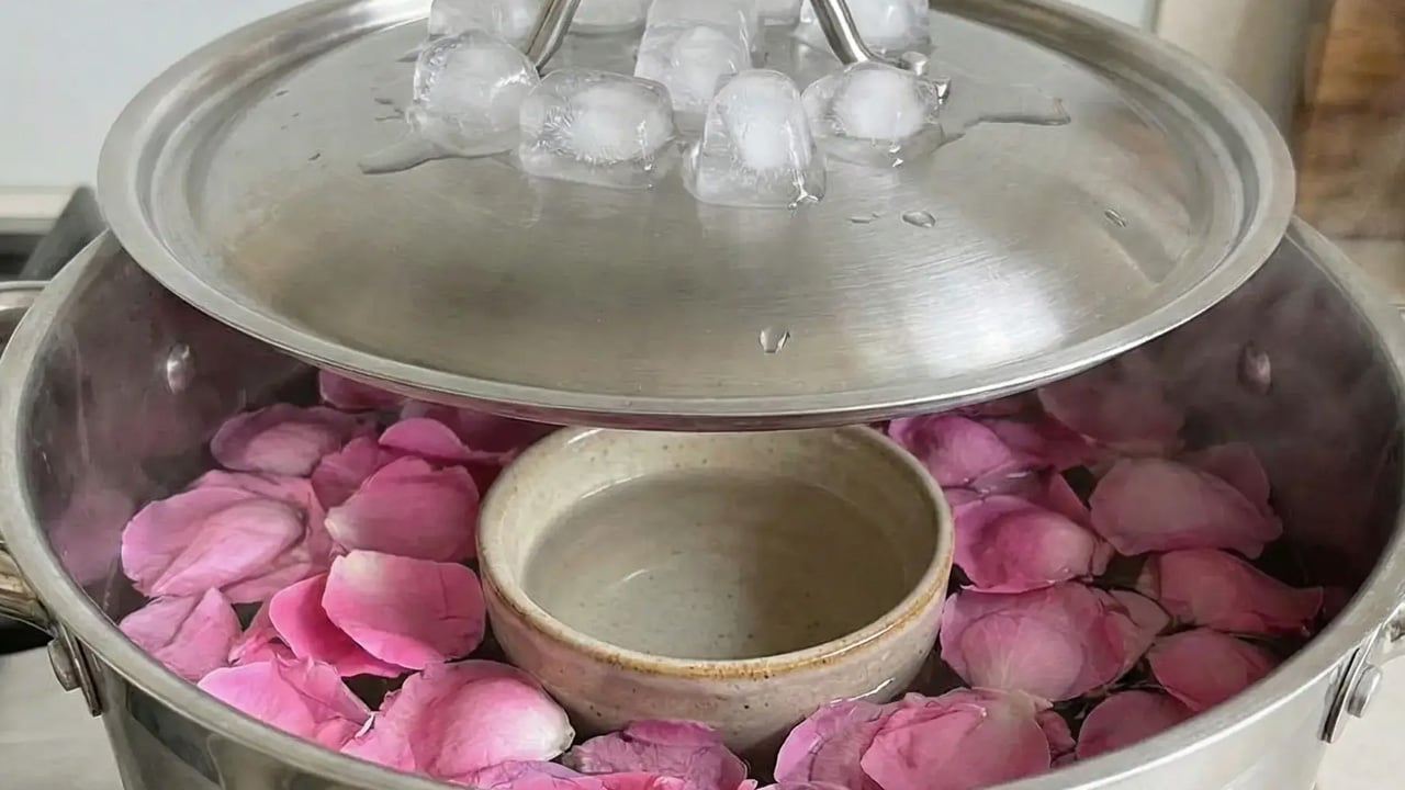 Foto - Evde gül suyu yapımı: Bilindiği üzere Türk mutfağının olmazsa olmazı! Cilt yaşlanmasını önleme...