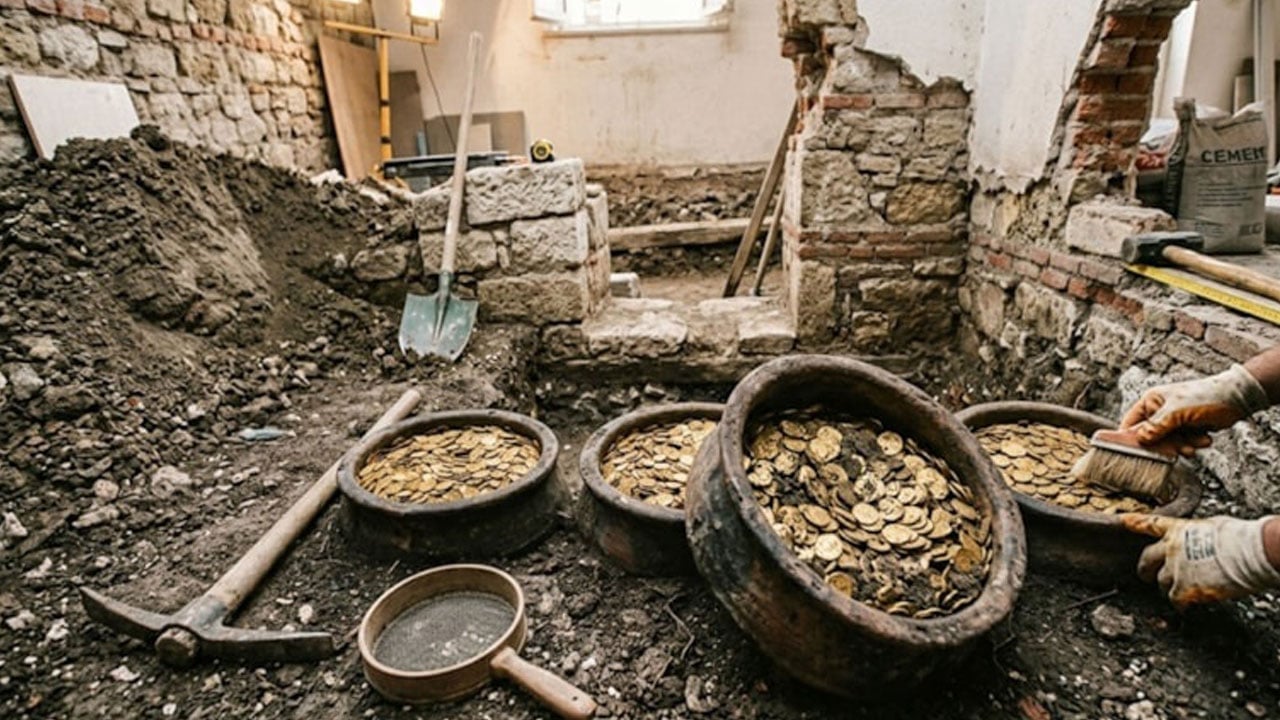Foto - Evini genişletmek istedi, 38 kiloluk hazine buldu