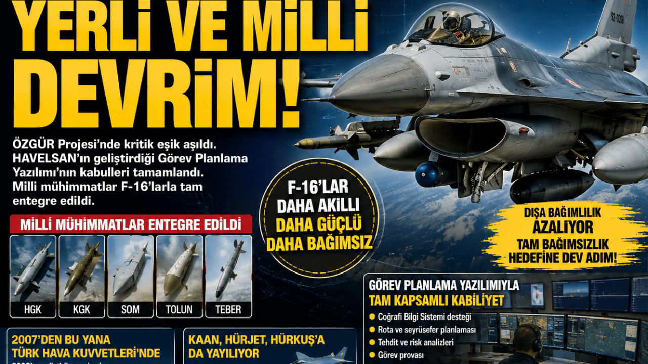 Foto - F-16'larda yerli ve milli devrim... Kritik yazılım göreve hazır