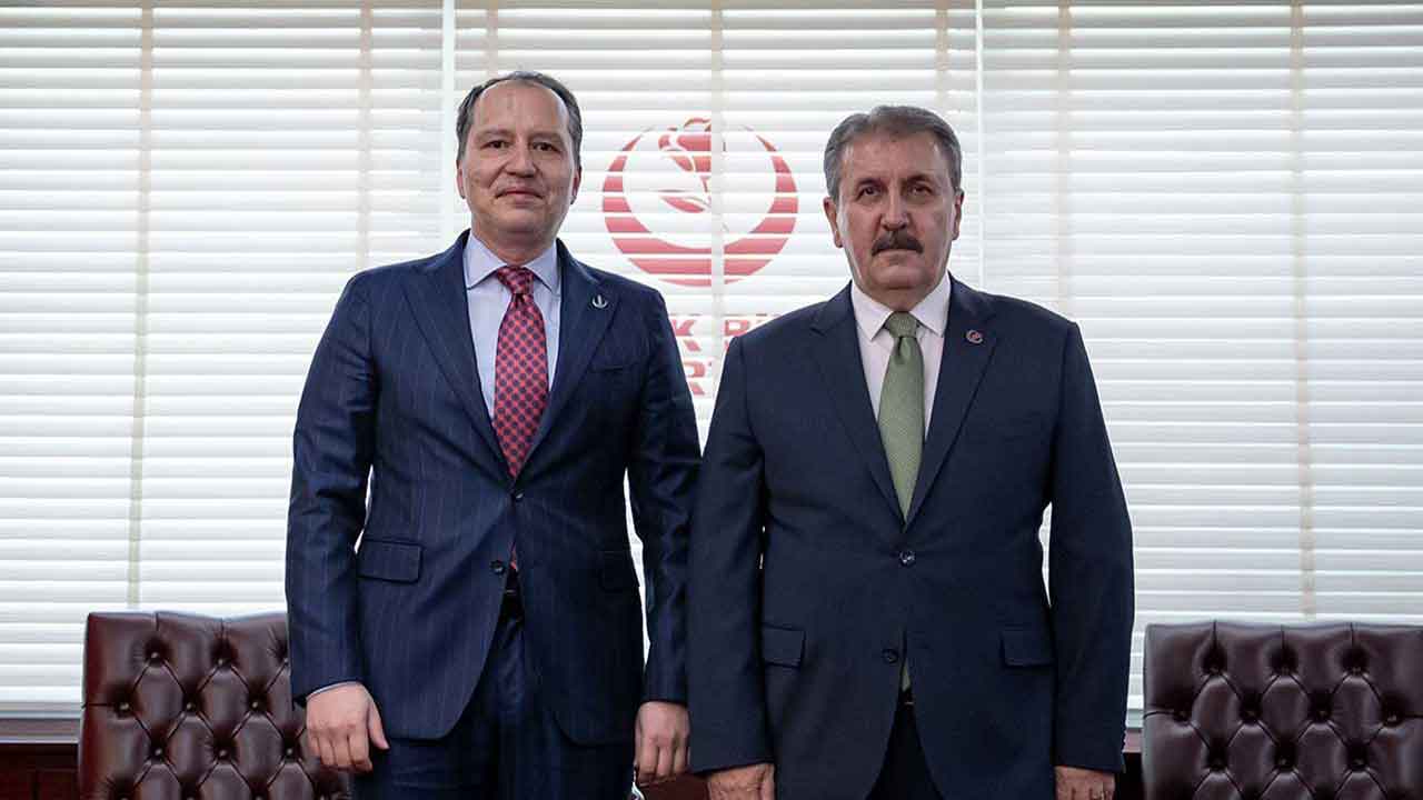 Foto - Fatih Erbakan'dan Mustafa Destici'ye ziyaret! Ankara'da iki liderden önemli görüşme!