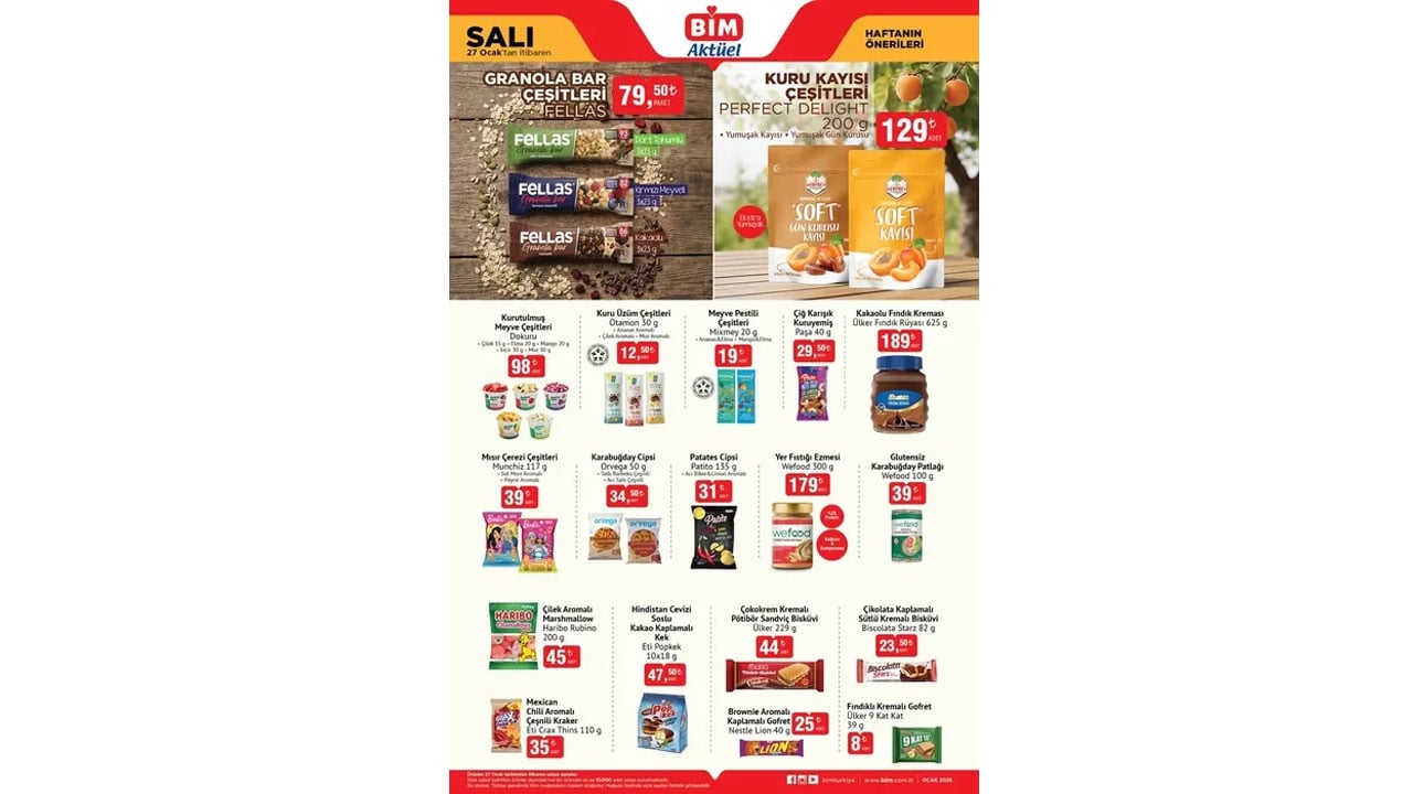 Foto - Fırsat üstüne fırsat! BİM’de 27-30 Ocak 2026 indirimleri dolu dolu geliyor