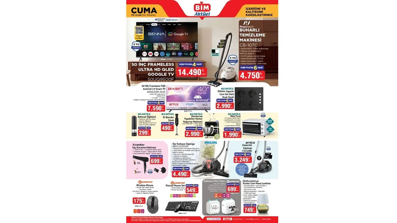 Foto - Fırsat üstüne fırsat! BİM’de 27-30 Ocak 2026 indirimleri dolu dolu geliyor