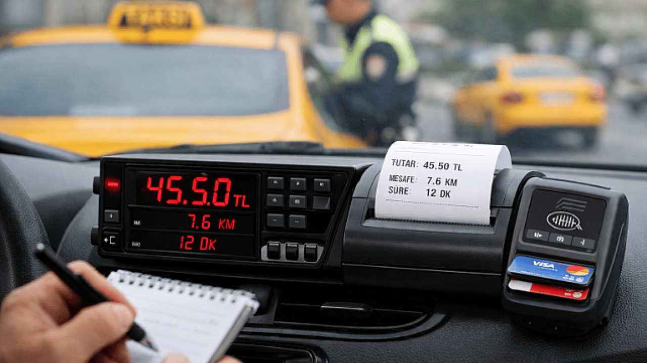 Taksilerde artık her şey kayıt altında olacak