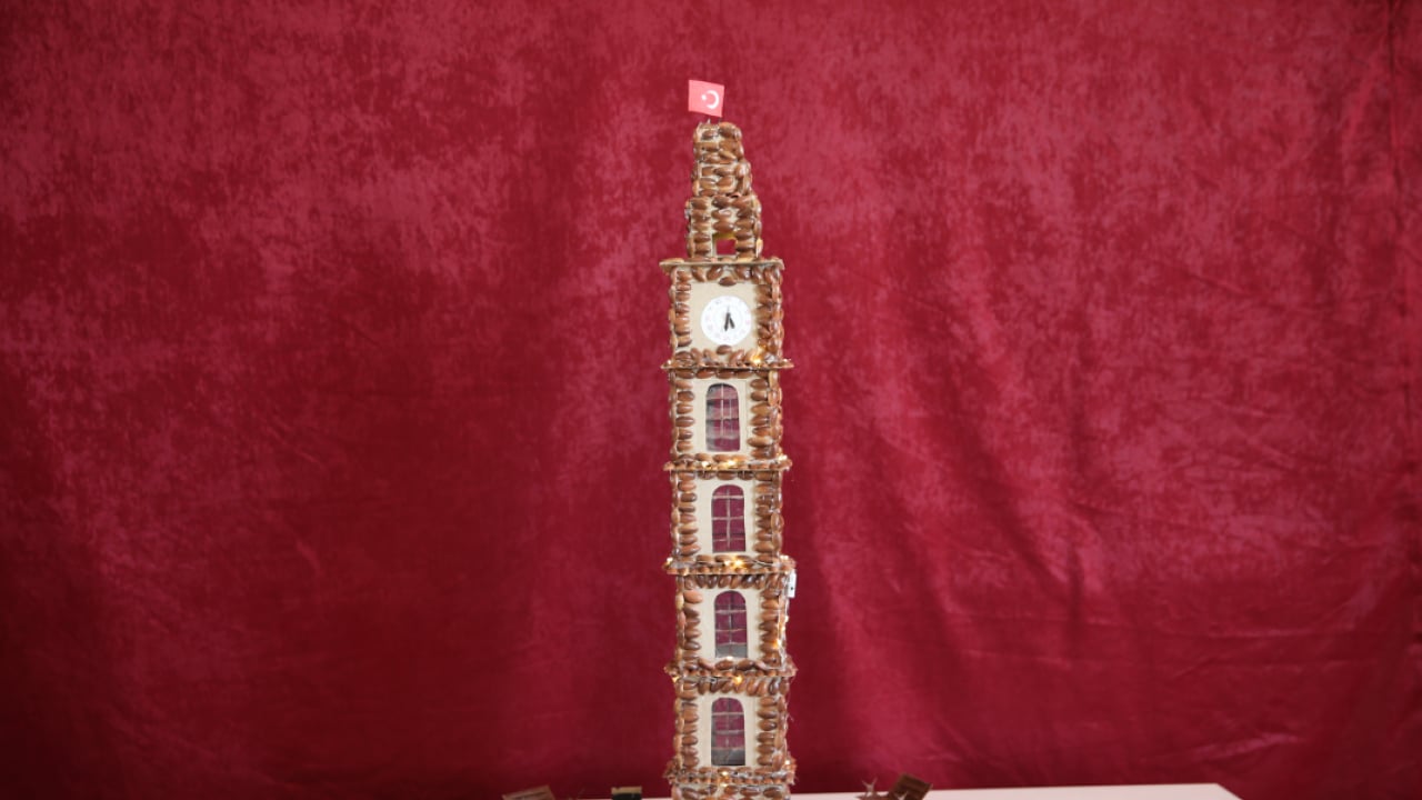 Foto - Fıstık kabukları sanat eserine dönüştü: Öğrencilerden ‘Sıfır Atık’ dersi!