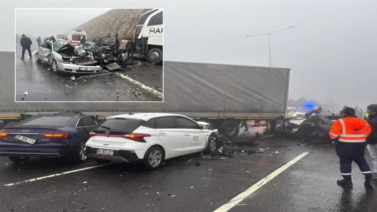 Gaziantep’te 8 araç birbirine girdi! Çok sayıda ölü ve yaralı var