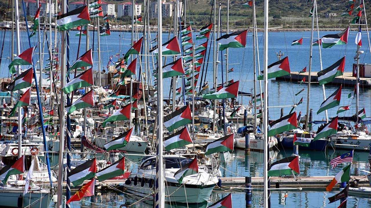 Foto - Gazze ablukasına sivil tokat! Küresel Sumud Filosu 