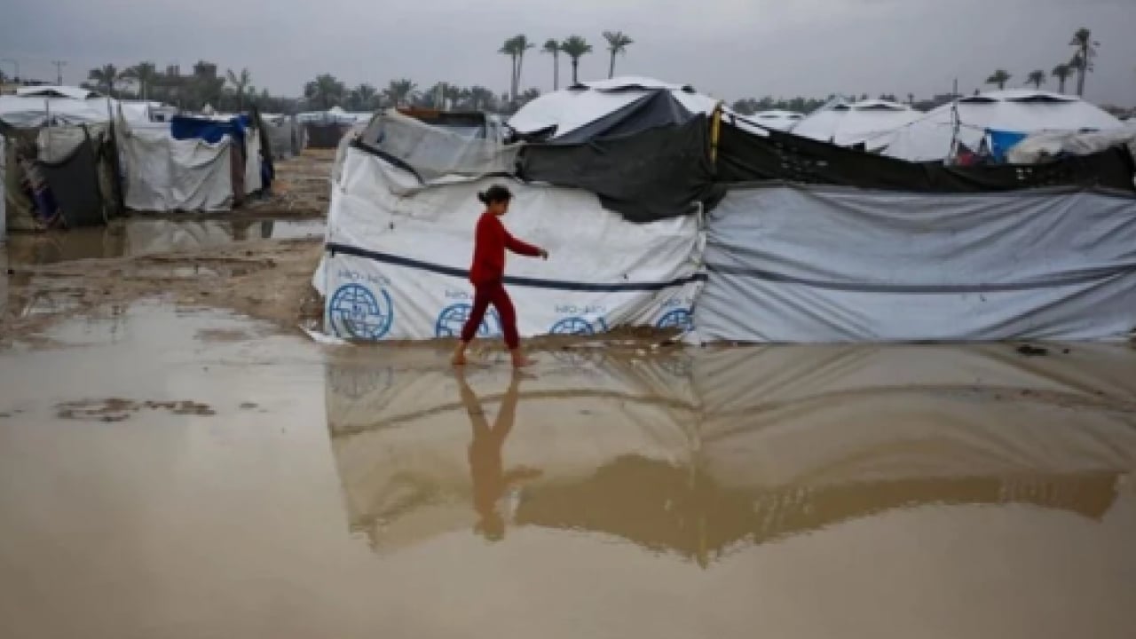 Foto - Gazze'de çadırları yine su bastı! Dünya bu feryatlara sağır mı?