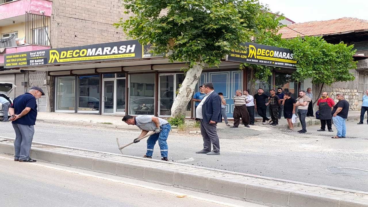 Foto - Kahramanmaraş'ta doğalgaz hattında korkutan patlama! Şiddetli sesle sarsılan vatandaşlar deprem sandı sokaklara fırladı!