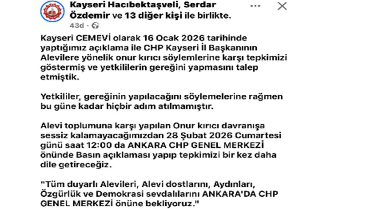 Foto - Genel Merkeze yürüme kararı! Alevilerden CHP'ye yaylım ateşi