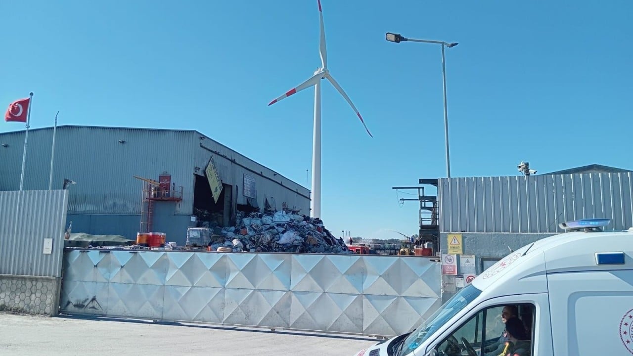 Foto - Geri dönüşüm tesisinde korkutan yangın