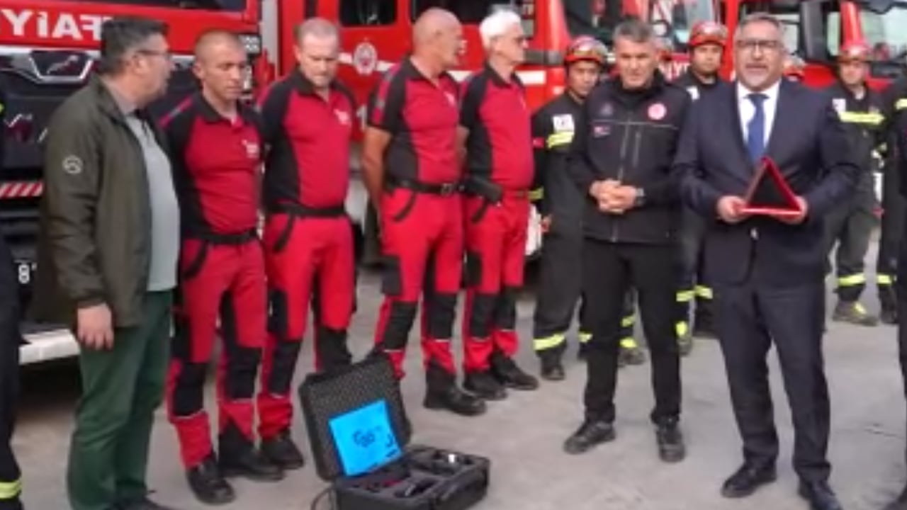 GIS-FRANCE ekibini ağırladılar Düzce İtfaiyesi’ne Fransa’dan destek geldi