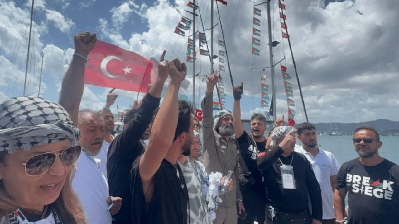 Foto - Global Sumud filosu Gazze için Marmaris’ten hareket etti