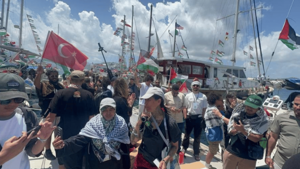 Foto - Global Sumud filosu Gazze için Marmaris’ten hareket etti