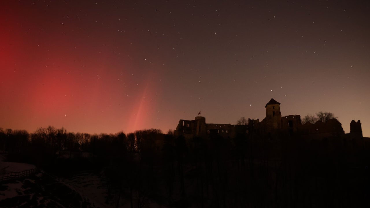 Foto - Gökyüzü alev aldı! Polonya semalarında masalsı gece