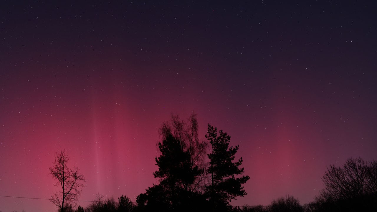 Foto - Gökyüzü alev aldı! Polonya semalarında masalsı gece