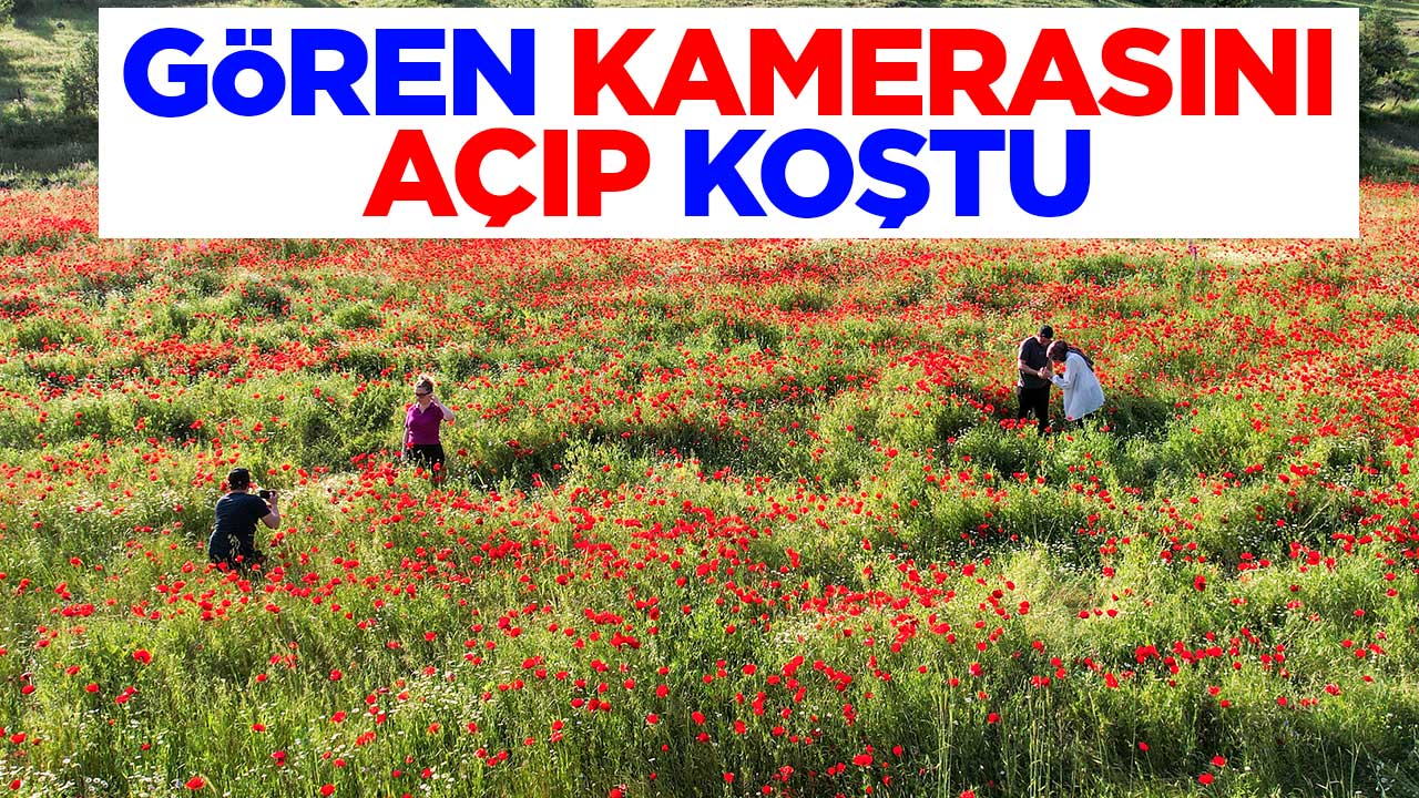 Gören kamerasını açıp koştu
