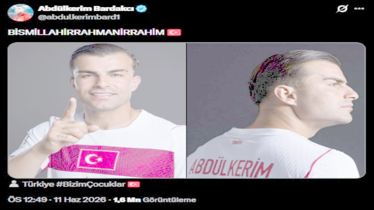 Foto - Görenler beğenmeden edemiyor! Milli futbolcu Abdülkerim Bardakcı "Bismillah" diyerek paylaştı