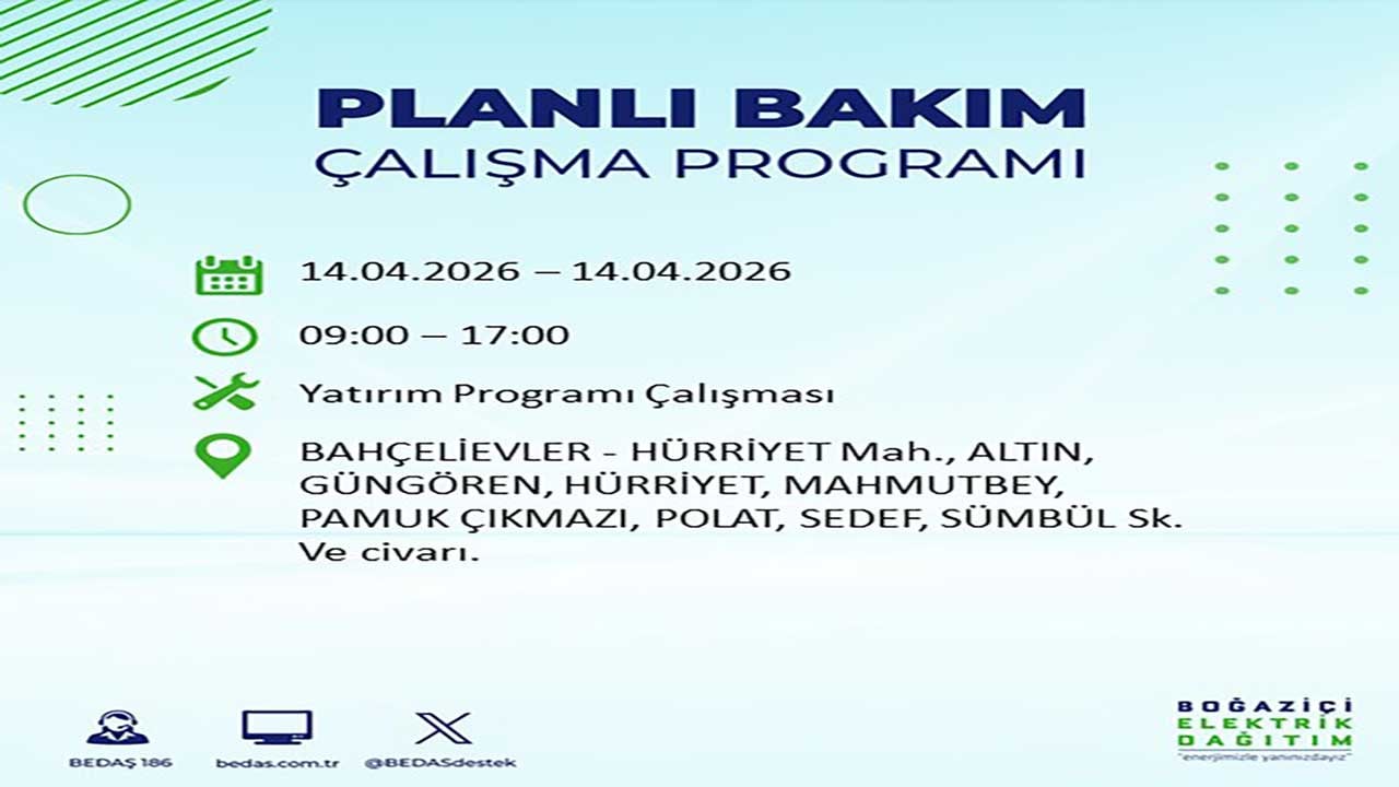 Foto - Gözler o listede! İstanbul'da yarın milyonları etkileyecek kesinti: BEDAŞ saat vererek uyardı!