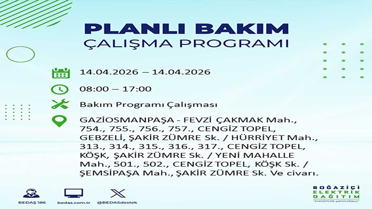 Foto - Gözler o listede! İstanbul'da yarın milyonları etkileyecek kesinti: BEDAŞ saat vererek uyardı!