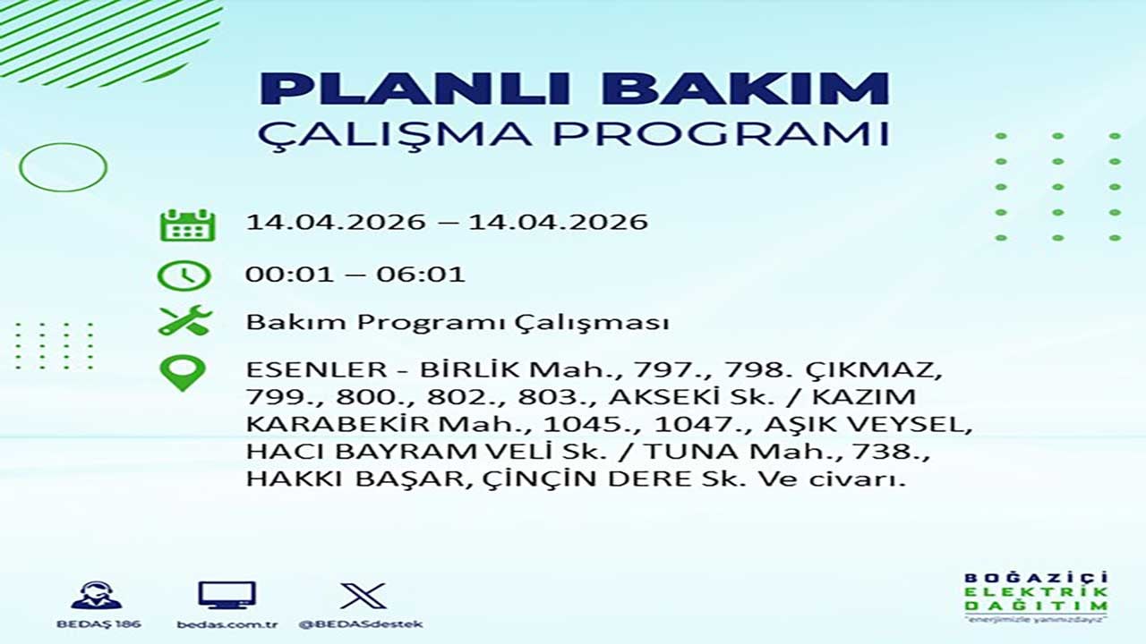 Foto - Gözler o listede! İstanbul'da yarın milyonları etkileyecek kesinti: BEDAŞ saat vererek uyardı!