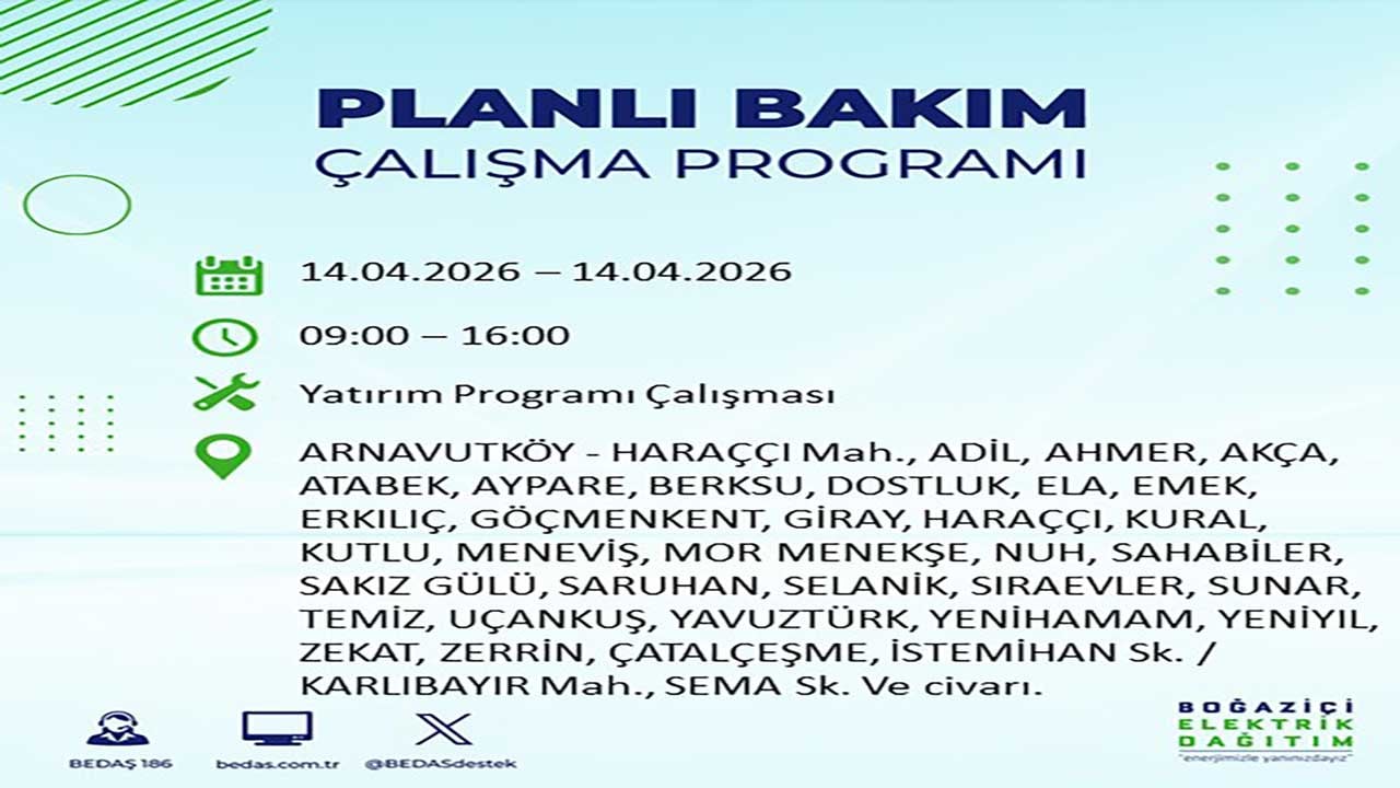 Foto - Gözler o listede! İstanbul'da yarın milyonları etkileyecek kesinti: BEDAŞ saat vererek uyardı!