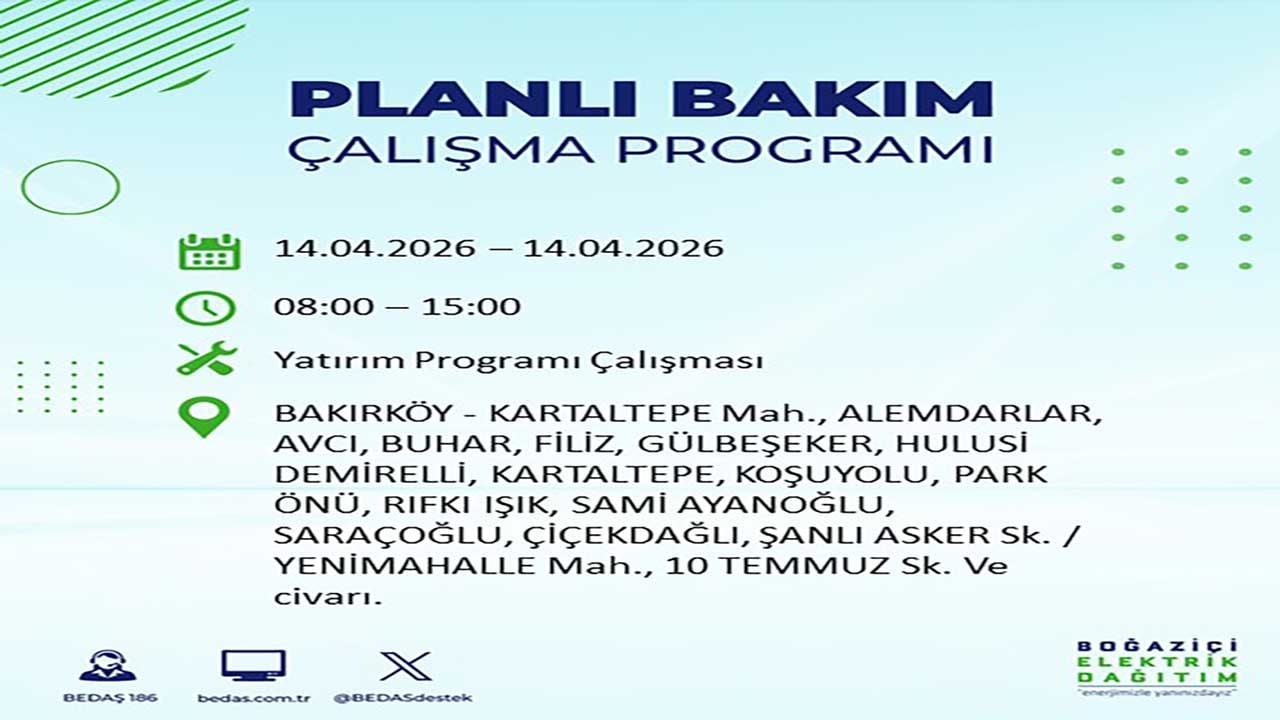 Foto - Gözler o listede! İstanbul'da yarın milyonları etkileyecek kesinti: BEDAŞ saat vererek uyardı!