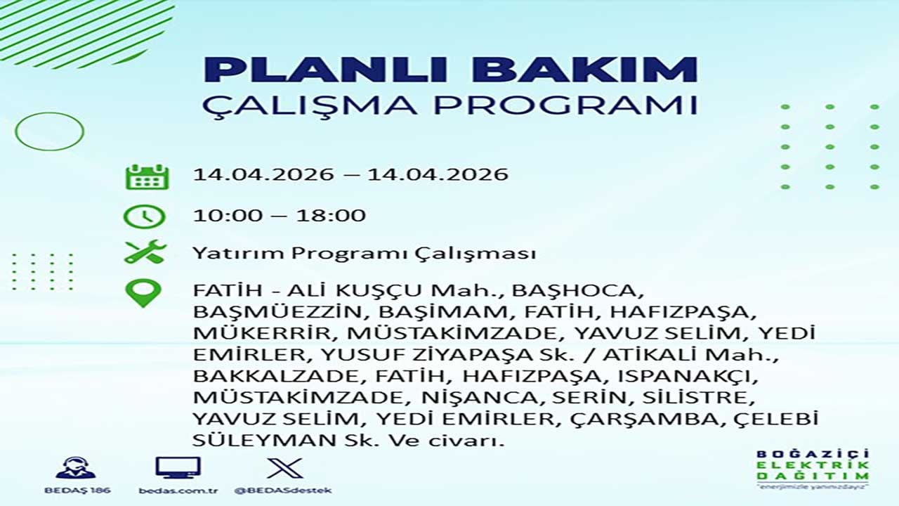 Foto - Gözler o listede! İstanbul'da yarın milyonları etkileyecek kesinti: BEDAŞ saat vererek uyardı!