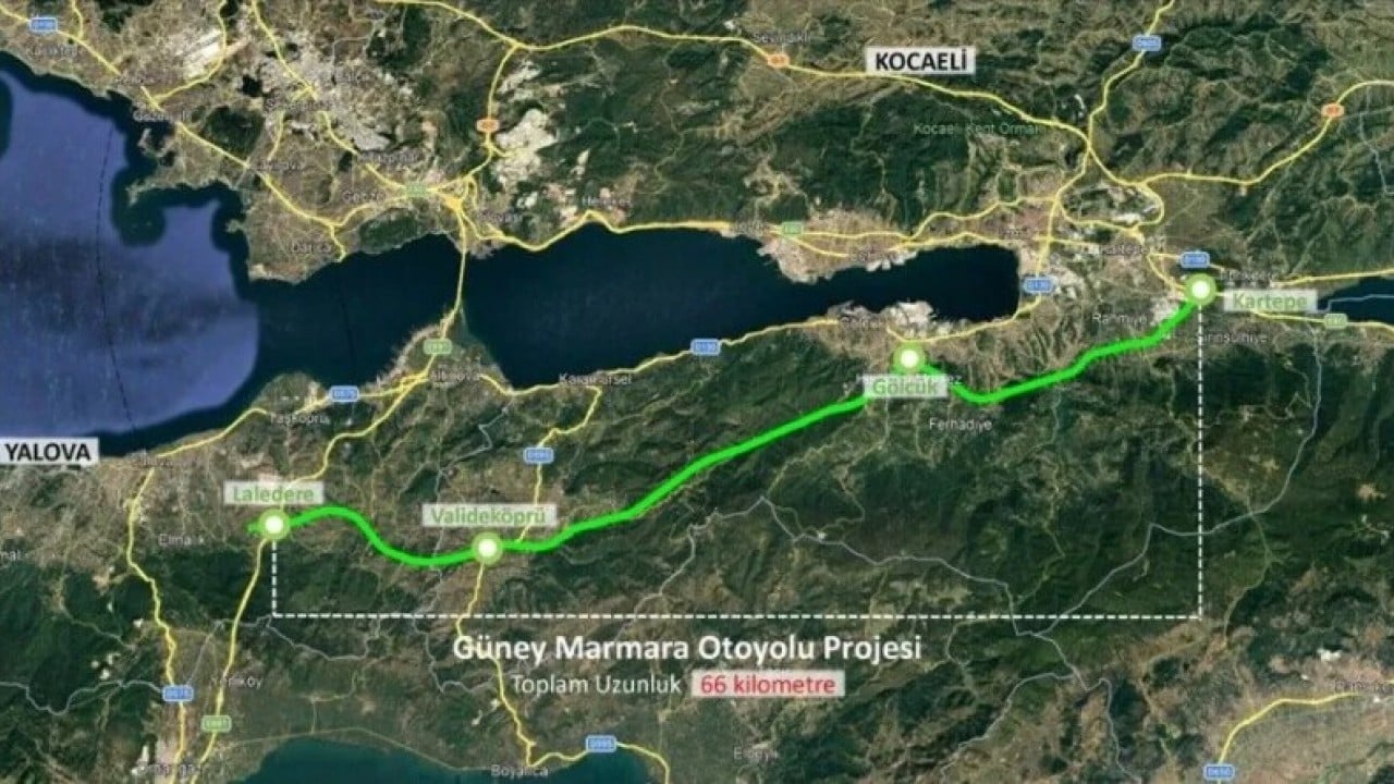 Güney Marmara Otoyolu Projesi'nin imar planı değişti
