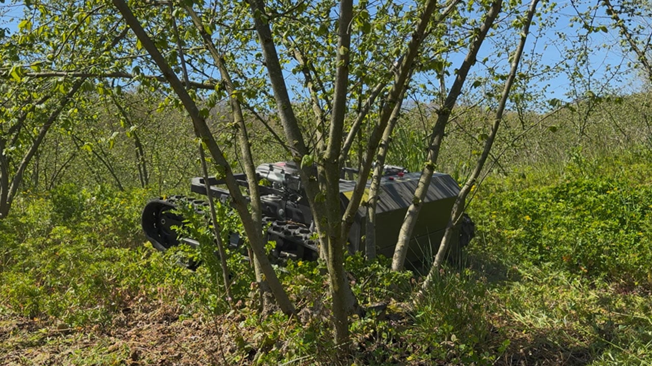 Foto - Günler süren işi 3 saatte bitiriyor, tırpanları bırakan çiftçi hayretle onu izliyor!