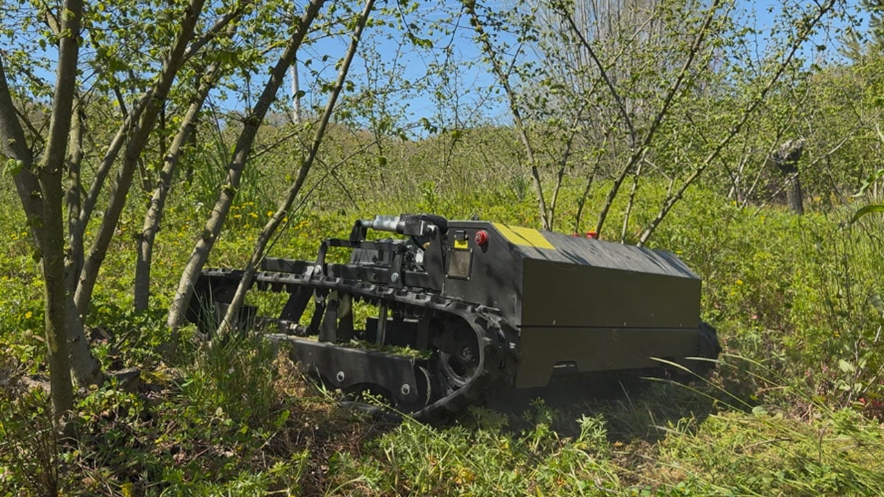 Günler süren işi 3 saatte bitiriyor, tırpanları bırakan çiftçi hayretle onu izliyor!