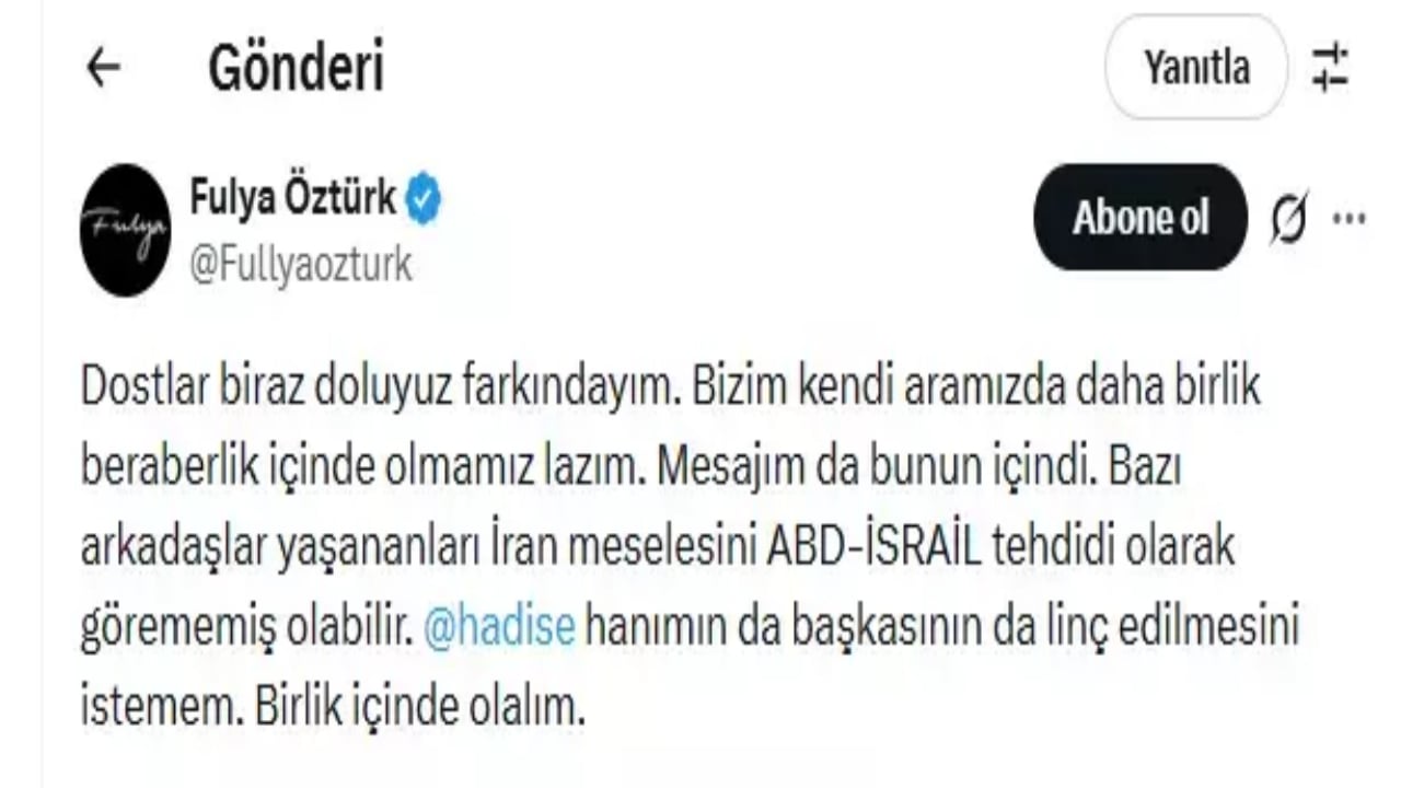 Foto - Hadise, İran’daki protestolara destek verdiğine bin pişman oldu! Fulya Öztürk, "Gazze" hatırlatması yapıp yerin dibine soktu