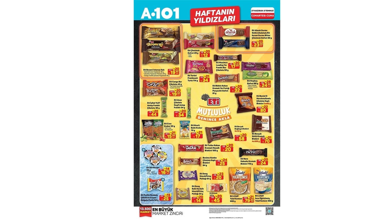Foto - Haftanın Yıldızları Kataloğu yayımlandı! A101’de 27 Haziran-3 Temmuz 2026 fırsatları açıklandı